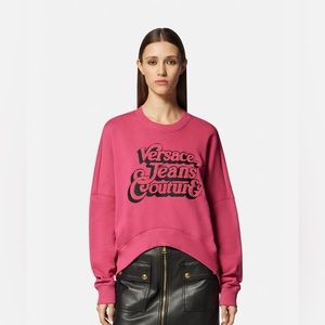 NWT Versace LOGO ASYMMETRICAL SWEATSHIRT